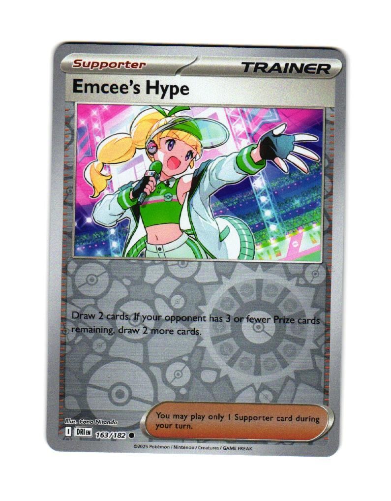 Emcees Hype Reverse Holo Common 163/182 Destined Rivals Pokemon