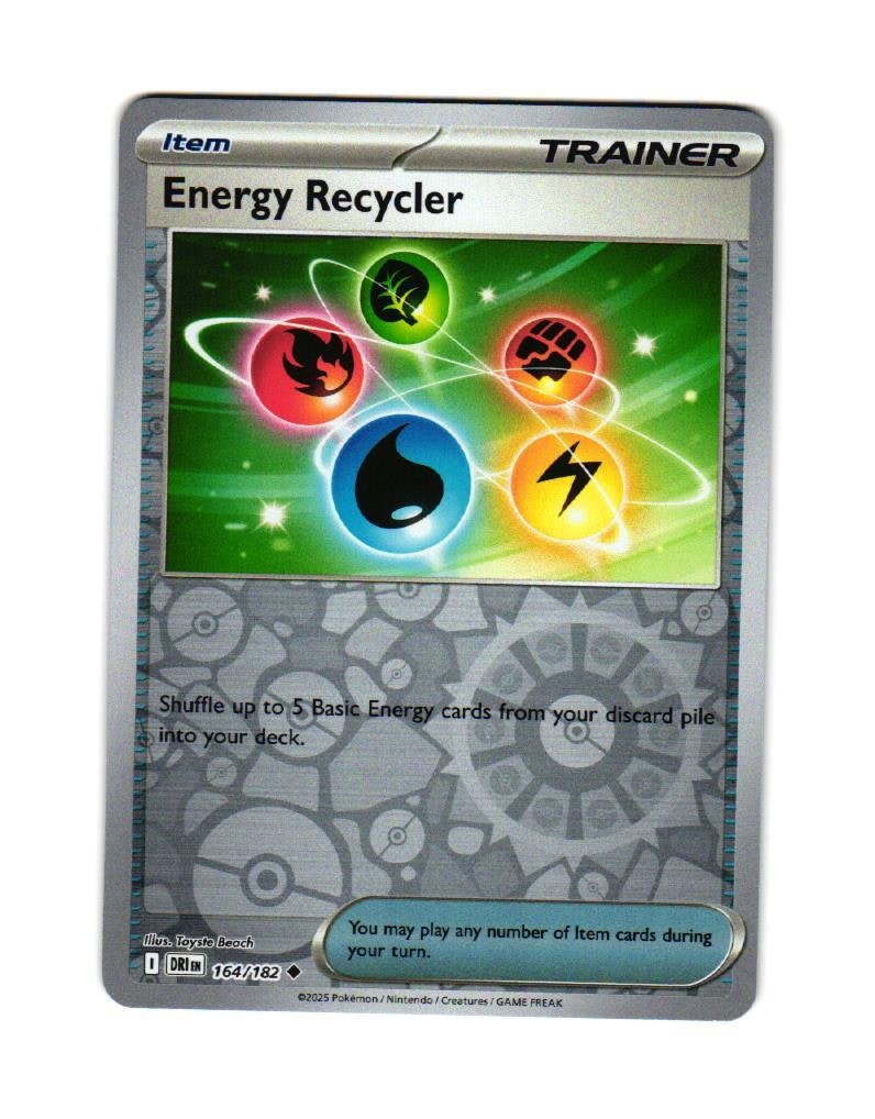 Energy Recycler Reverse Holo Uncommon 164/182 Destined Rivals Pokemon