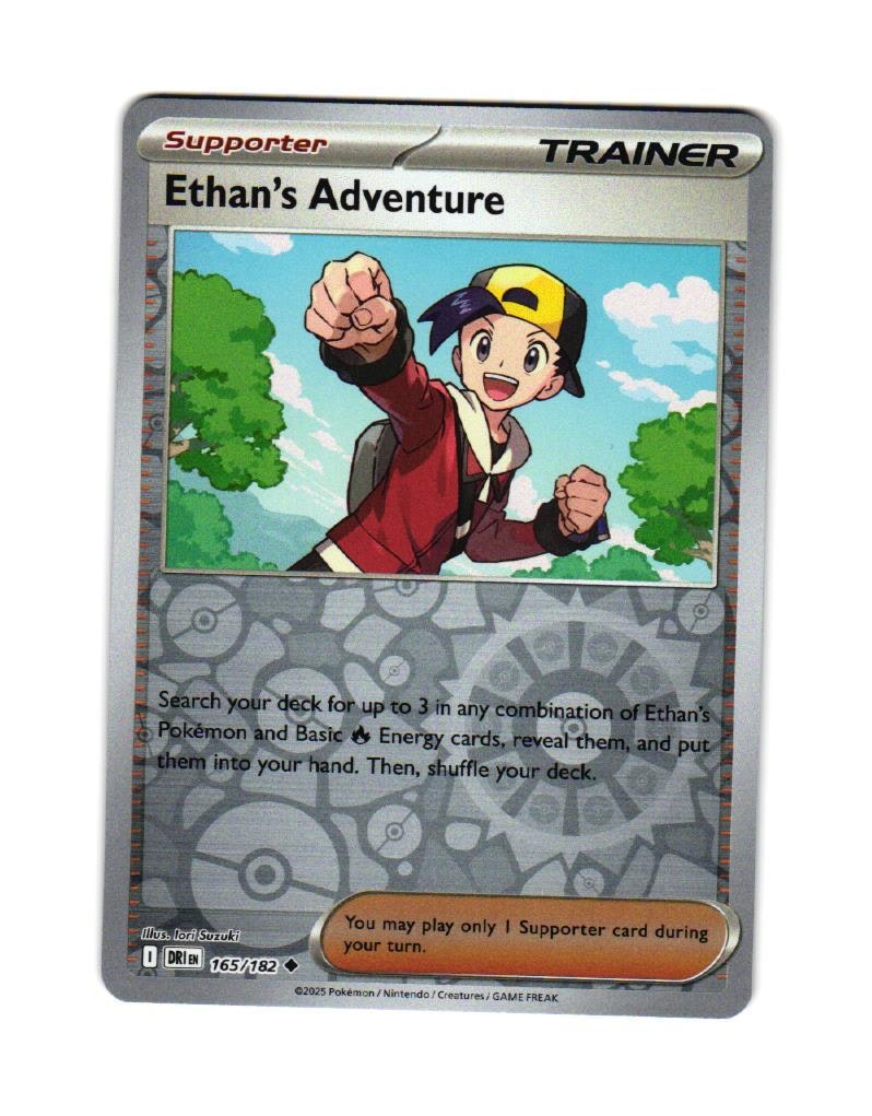 Ethans Adventure Reverse Holo Uncommon 165/182 Destined Rivals Pokemon