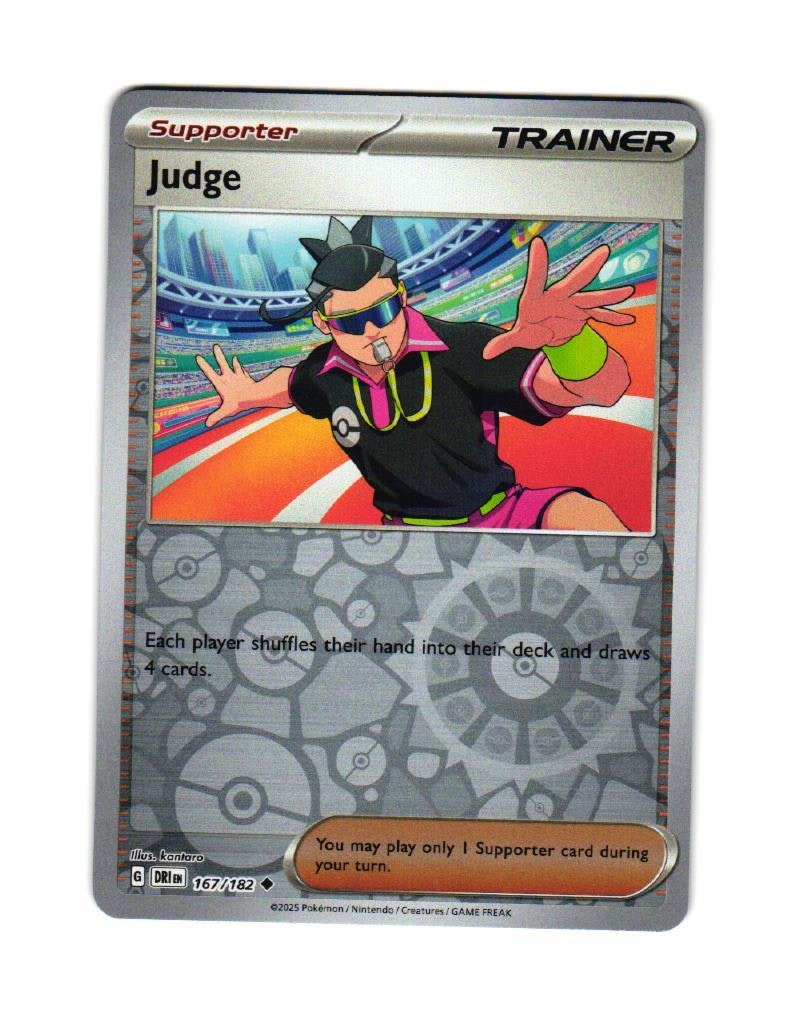 Judge Reverse Holo Uncommon 167/182 Destined Rivals Pokemon
