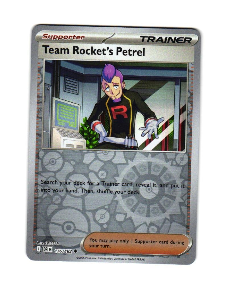 Team Rockets Petrel Reverse Holo Uncommon 176/182 Destined Rivals Pokemon