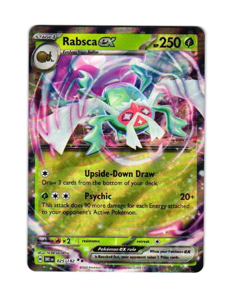 Rabsca ex Double Rare 025/182 Destined Rivals Pokemon