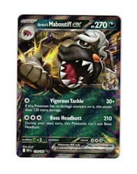 Arvens Mabosstiff ex Double Rare 139/182 Destined Rivals Pokemon