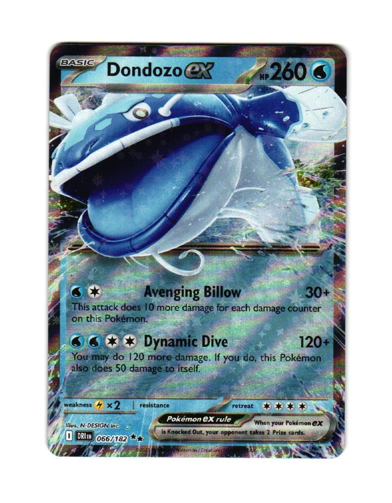 Dondozo ex Double Rare 066/182 Destined Rivals Pokemon