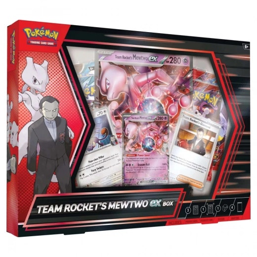 Team Rocket's Mewtwo ex Box Pokemon Realese 13/06