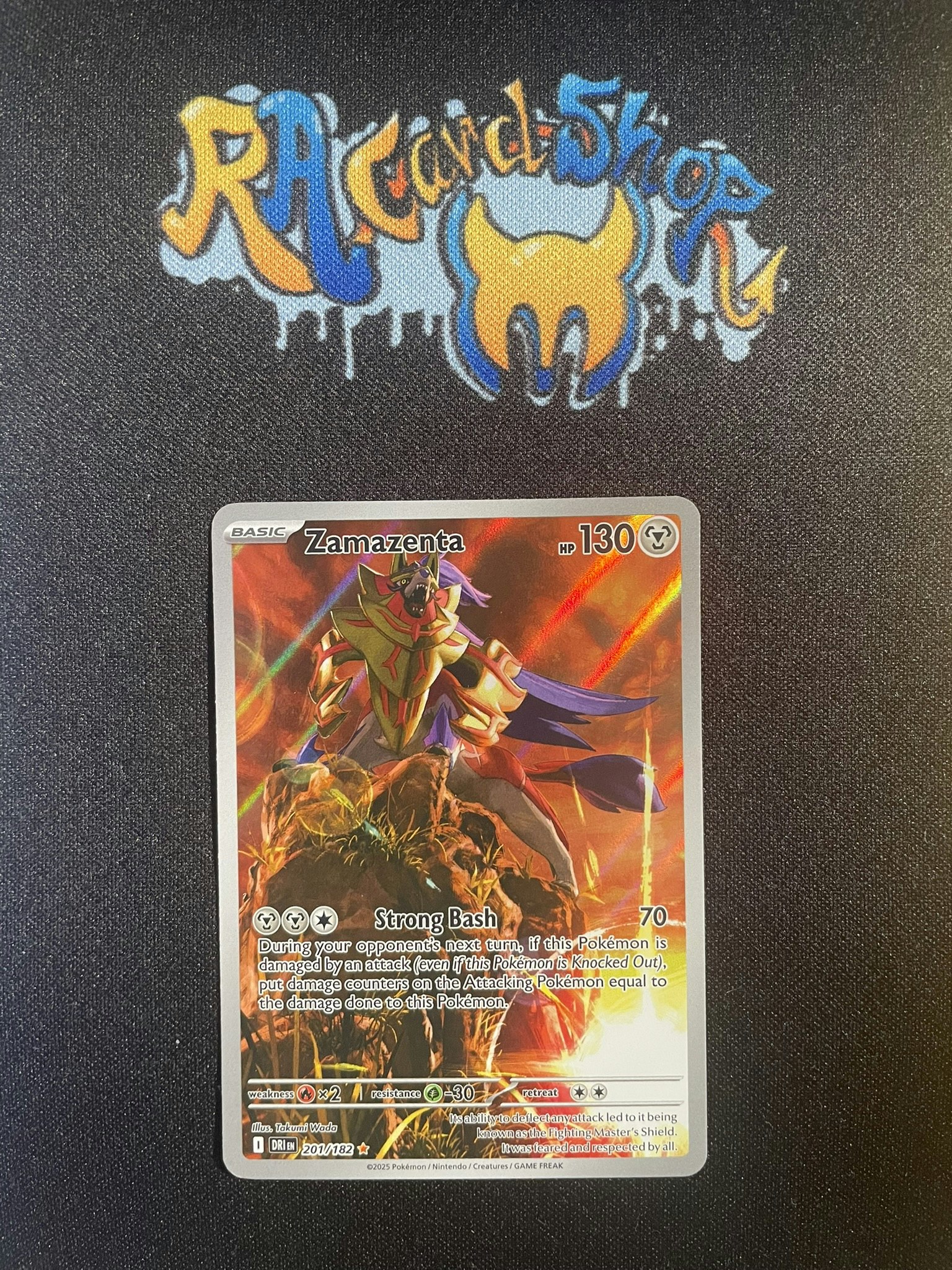 Zamazenta Illustration Rare 201/182 Destined Rivals Pokemon