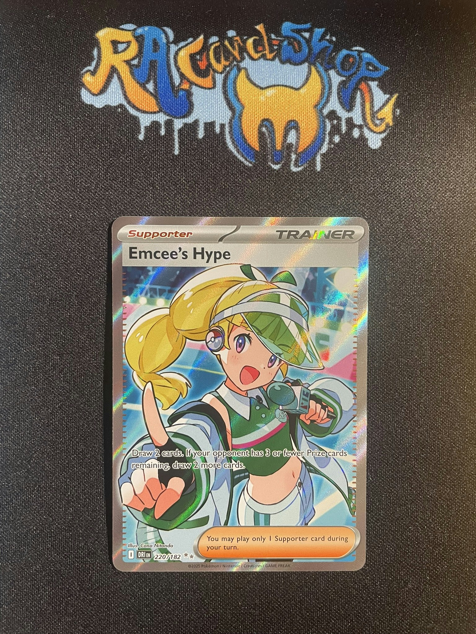 Emcees Hype Ultra Rare 220/182 Destined Rivals Pokemon