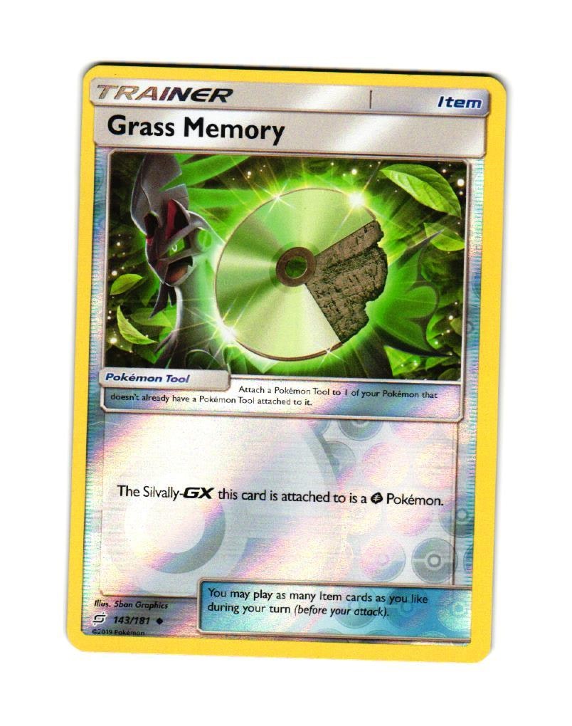 Grass Memory Reverse Holo Uncommon 143/181 Team Up Pokemon