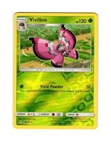 Vivillon Reverse Holo Rare 8/131 Forbidden Light Pokemon