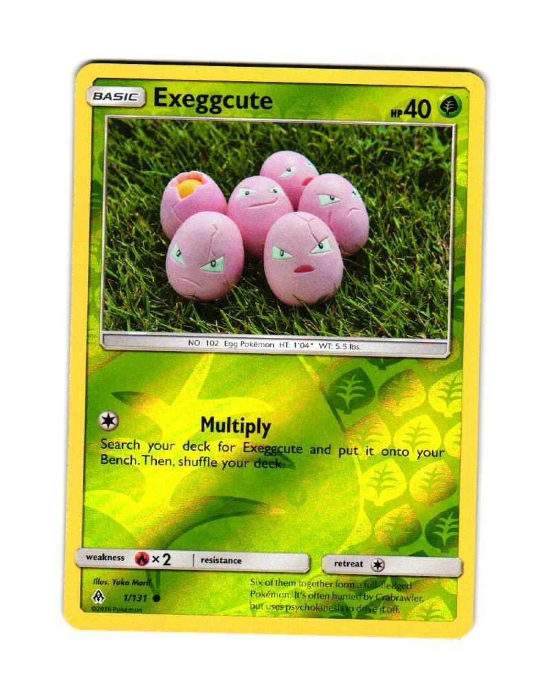 Exeggcute Reverse Holo Common 1/131 Forbidden Light Pokemon