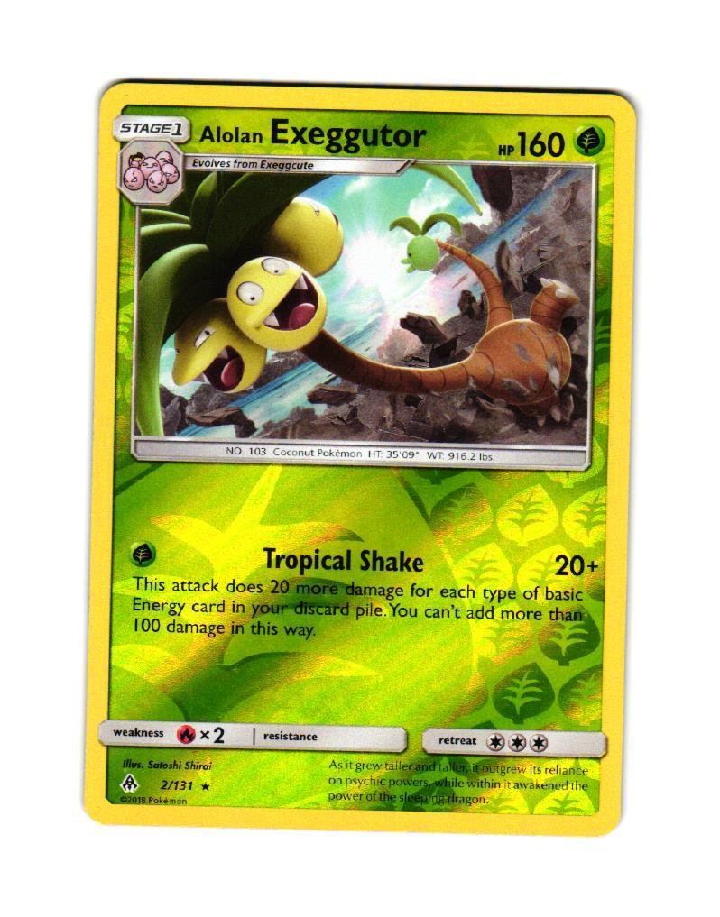 Exeggutor Reverse Holo Rare 2/131 Forbidden Light Pokemon