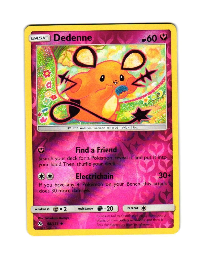 Dedenne Reverse Holo Uncommon 88/131 Forbidden Light Pokemon