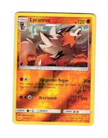 Lycanroc Reverse Holo Rare 76/131 Forbidden Light Pokemon