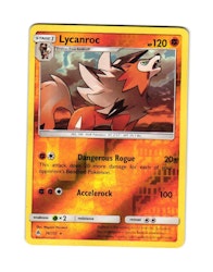 Lycanroc Reverse Holo Rare 76/131 Forbidden Light Pokemon