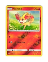 Fennekin Reverse Holo Common 15/131 Forbidden Light Pokemon