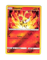 Fennekin Reverse Holo Common 14/131 Forbidden Light Pokemon