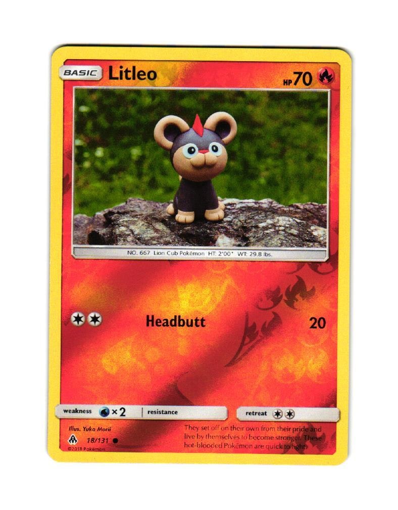 Litleo Reverse Holo Common 18/131 Forbidden Light Pokemon