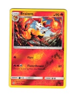 Braixen Reverse Holo Uncommon 16/131 Forbidden Light Pokemon