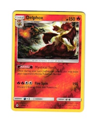 Delphox Reverse Holo Rare 17/131 Forbidden Light Pokemon