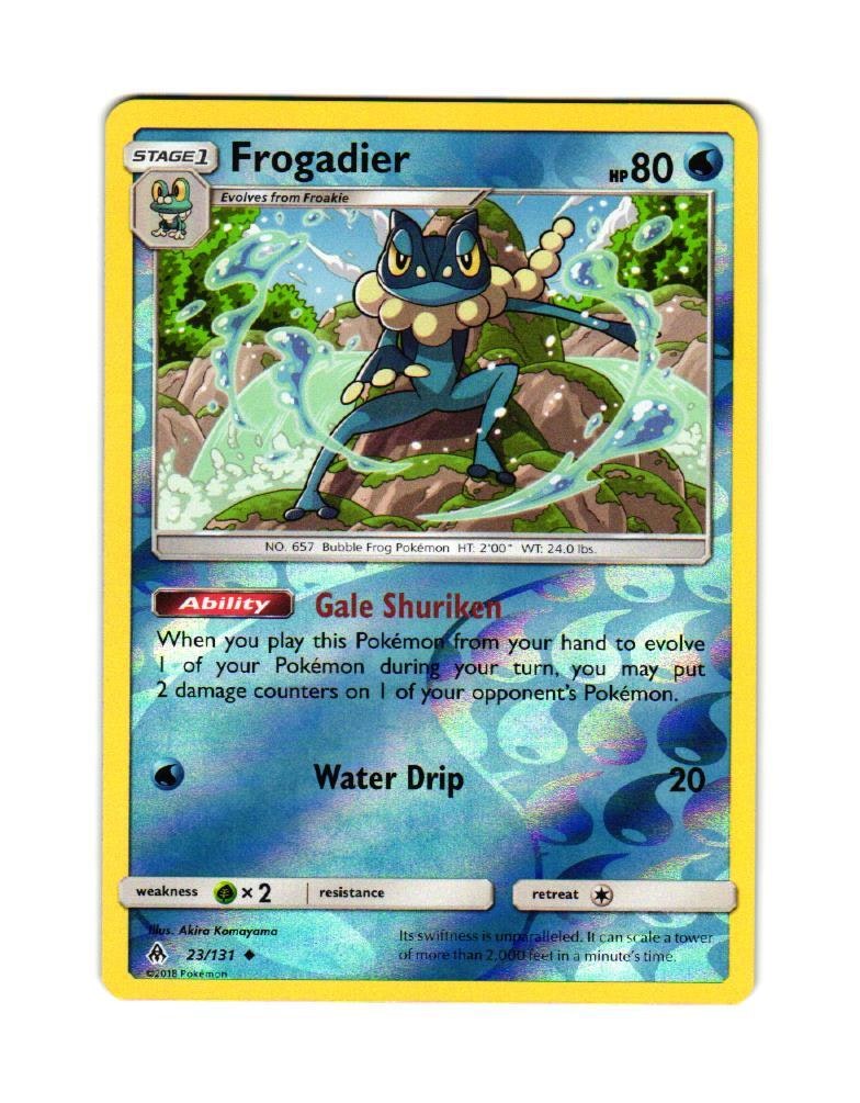 Frogadier Reverse Holo Uncommon 23/131 Forbidden Light Pokemon