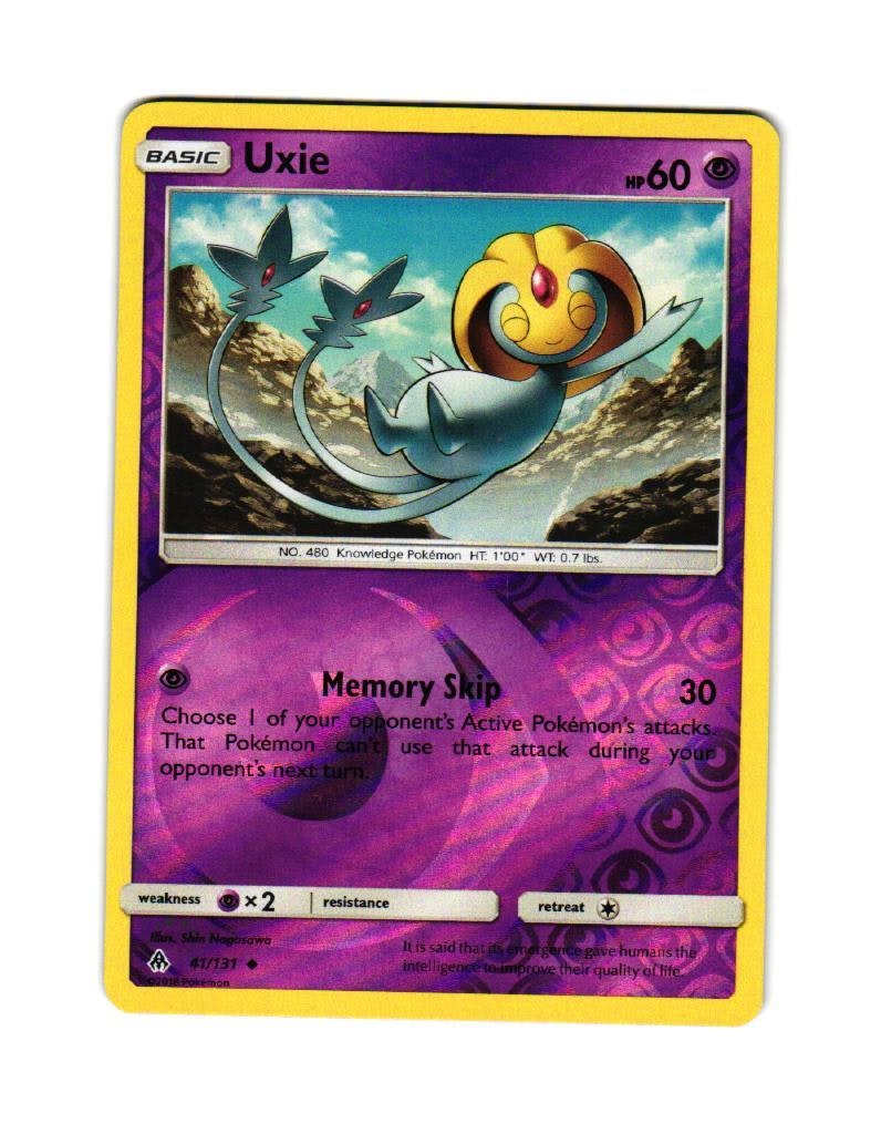 Uxie Reverse Holo Uncommon 41/131 Forbidden Light Pokemon