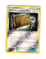 Fossil Excavation Map Reverse Holo Uncommon 107/131 Forbidden Light Pokemon