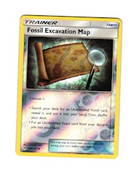 Fossil Excavation Map Reverse Holo Uncommon 107/131 Forbidden Light Pokemon