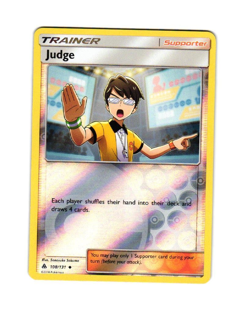 Judge Reverse Holo Uncommon 108/131 Forbidden Light Pokemon