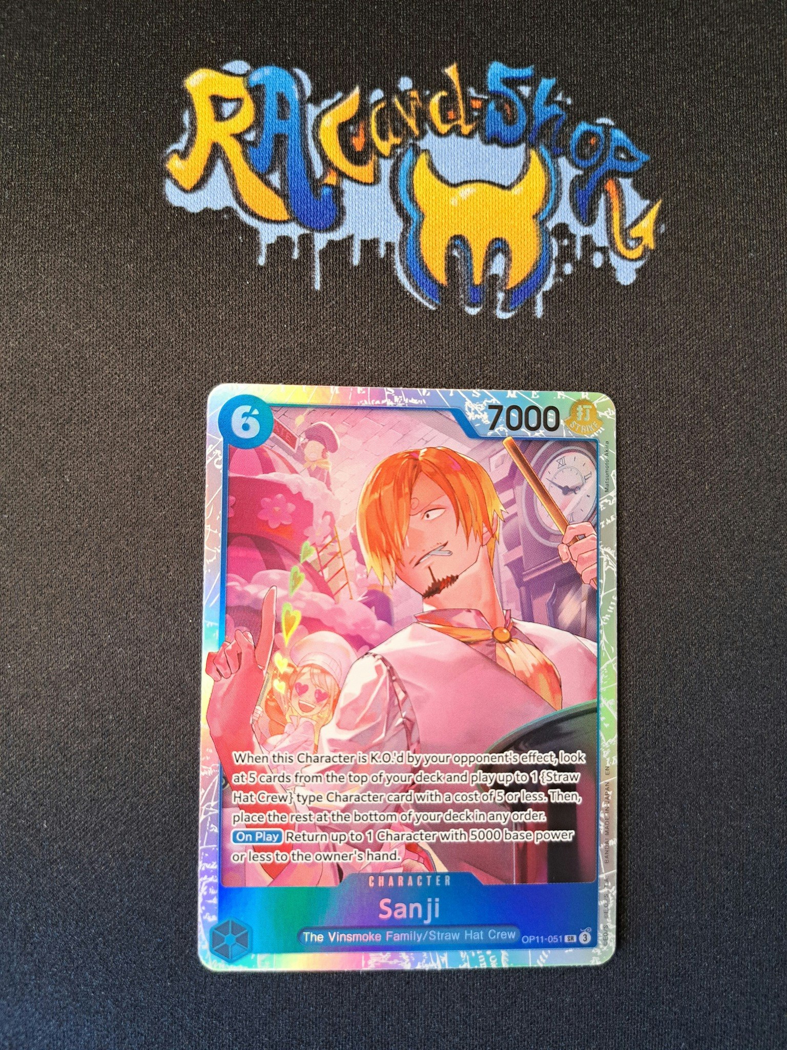 Sanji Super Rare OP11-051 A Fist of Divine Speed One Piece Card Game