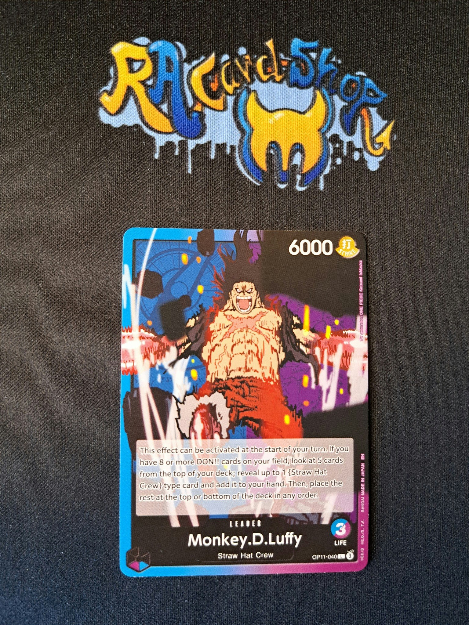 Monkey.D.Luffy Leader OP11-040 A Fist of Divine Speed One Piece Card Game