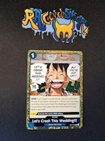 Lets Crash This Wedding!!! Rare OP11-060 A Fist of Divine Speed One Piece Card Game