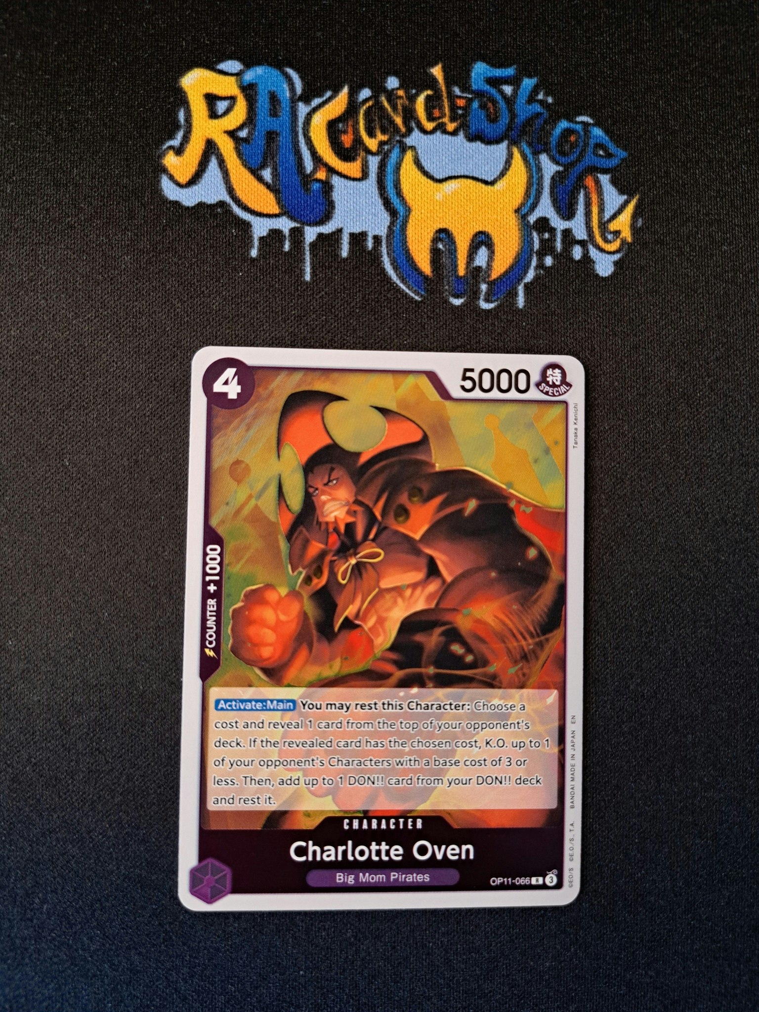 Charlotte Oven Rare OP11-066 A Fist of Divine Speed One Piece Card Game