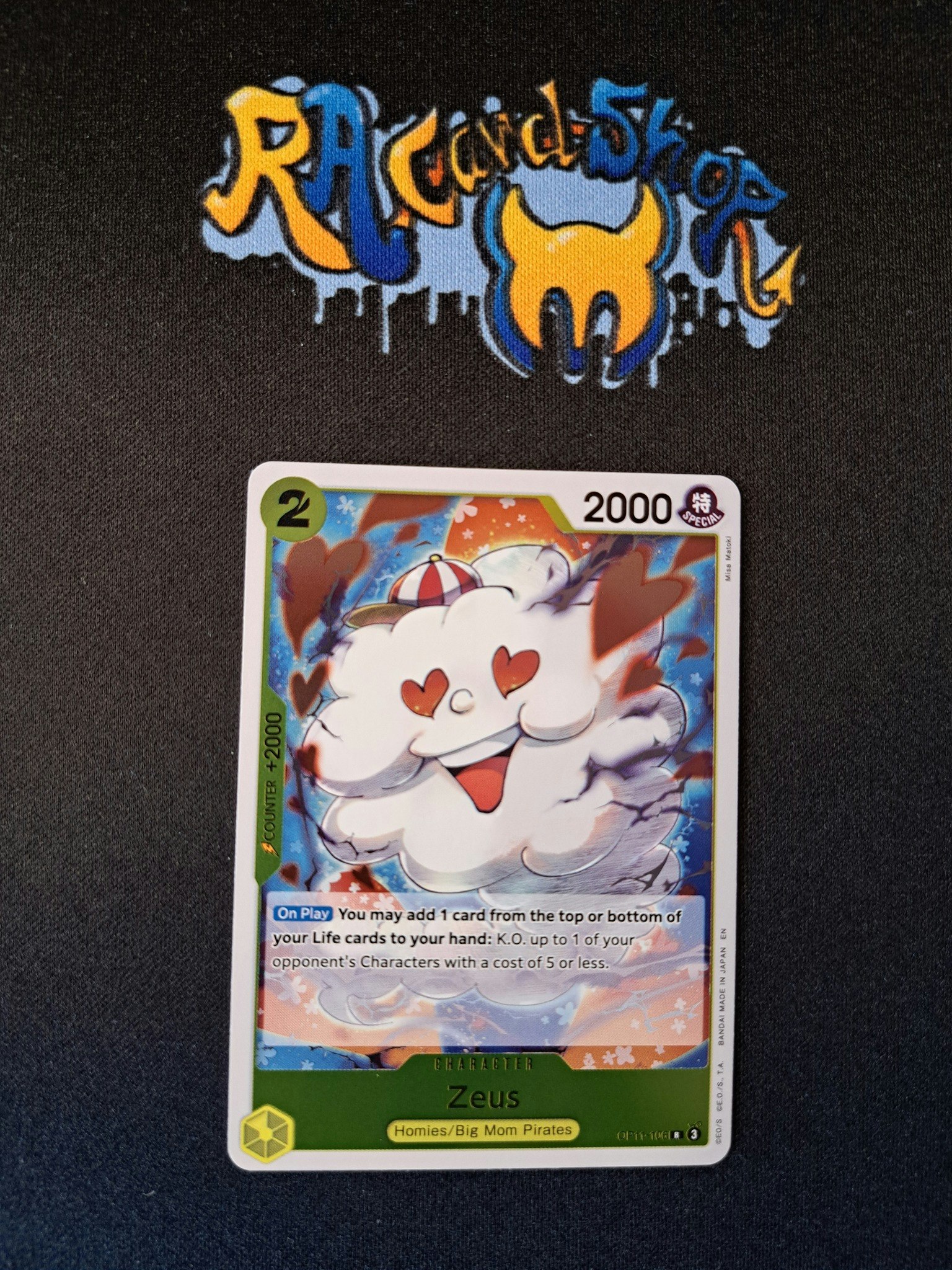 Zeus Rare OP11-106 A Fist of Divine Speed One Piece Card Game
