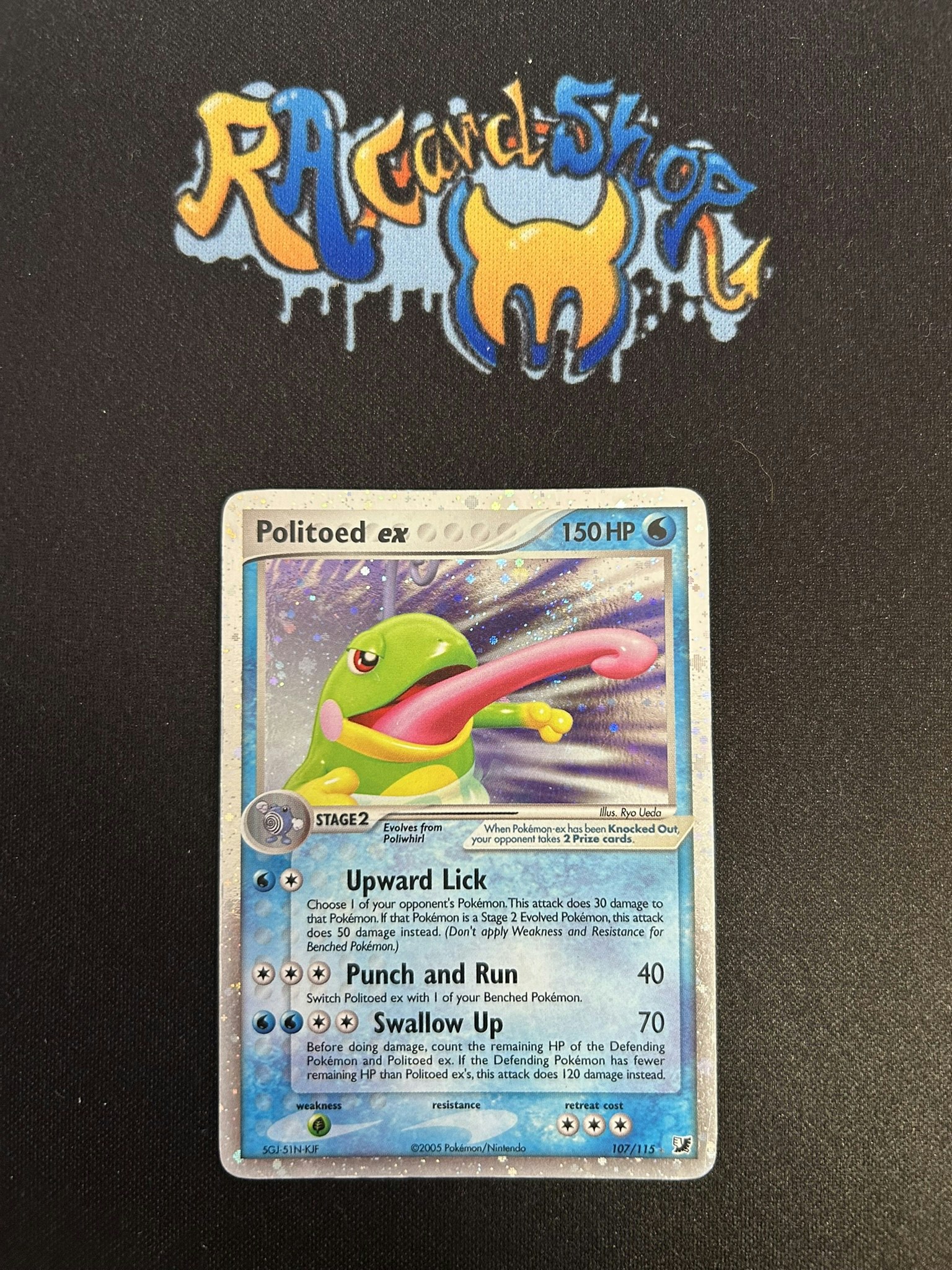 Politoed ex 107/115 EX Unseen Forces Pokemon