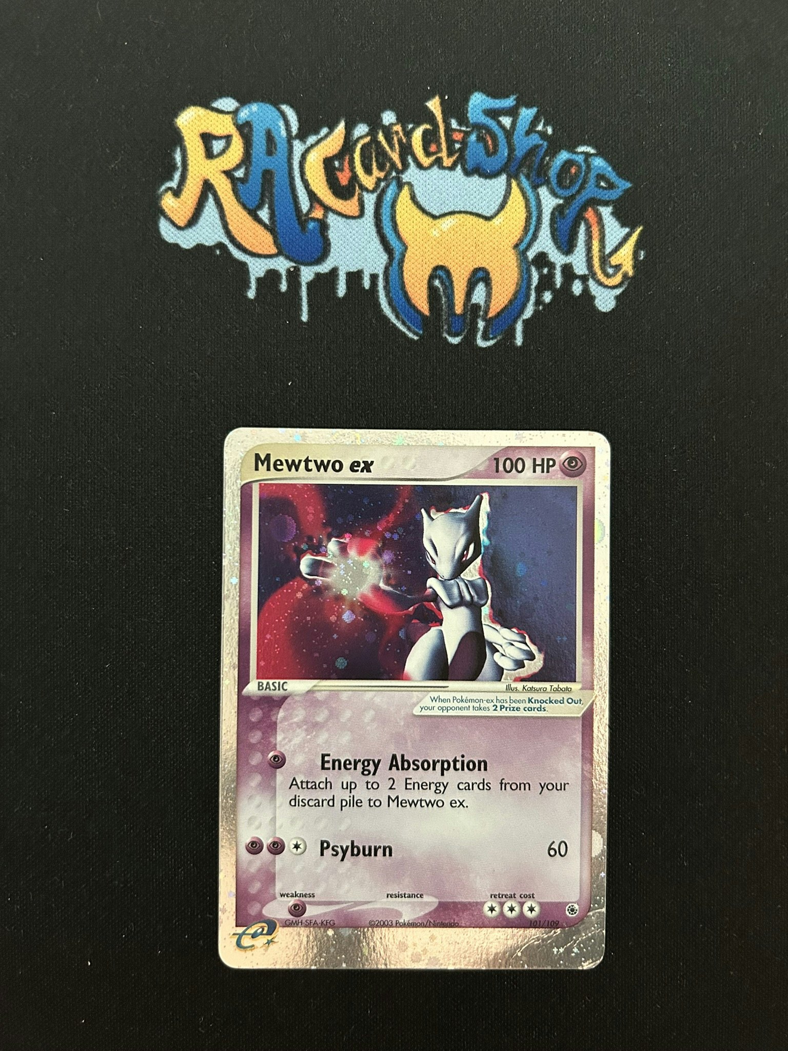 Mewtwo ex Ultra Rare 101/109 EX Ruby & Sapphire Pokemon