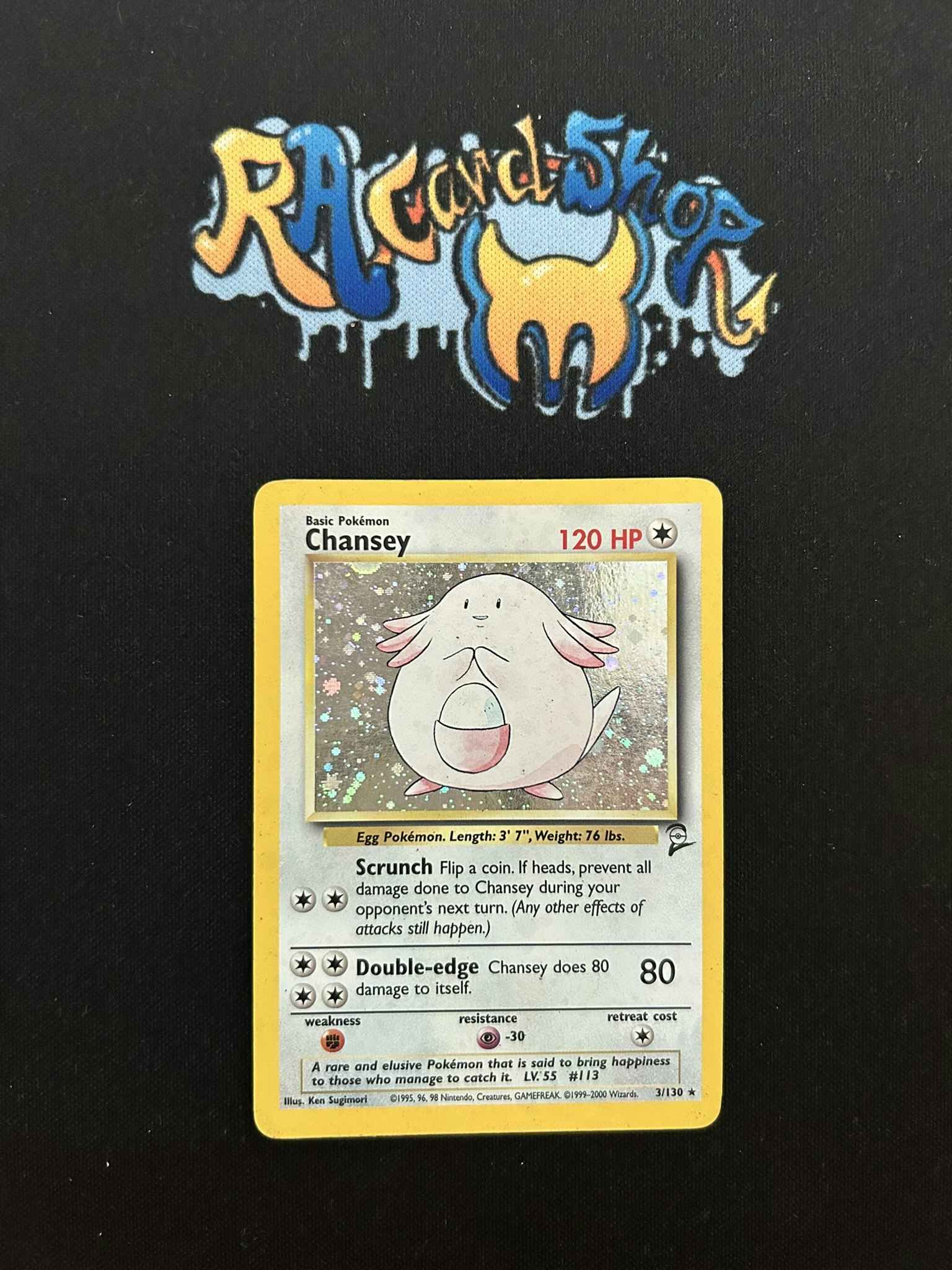 Chansey Holo Rare 3/130 Base Set 2 Pokemon