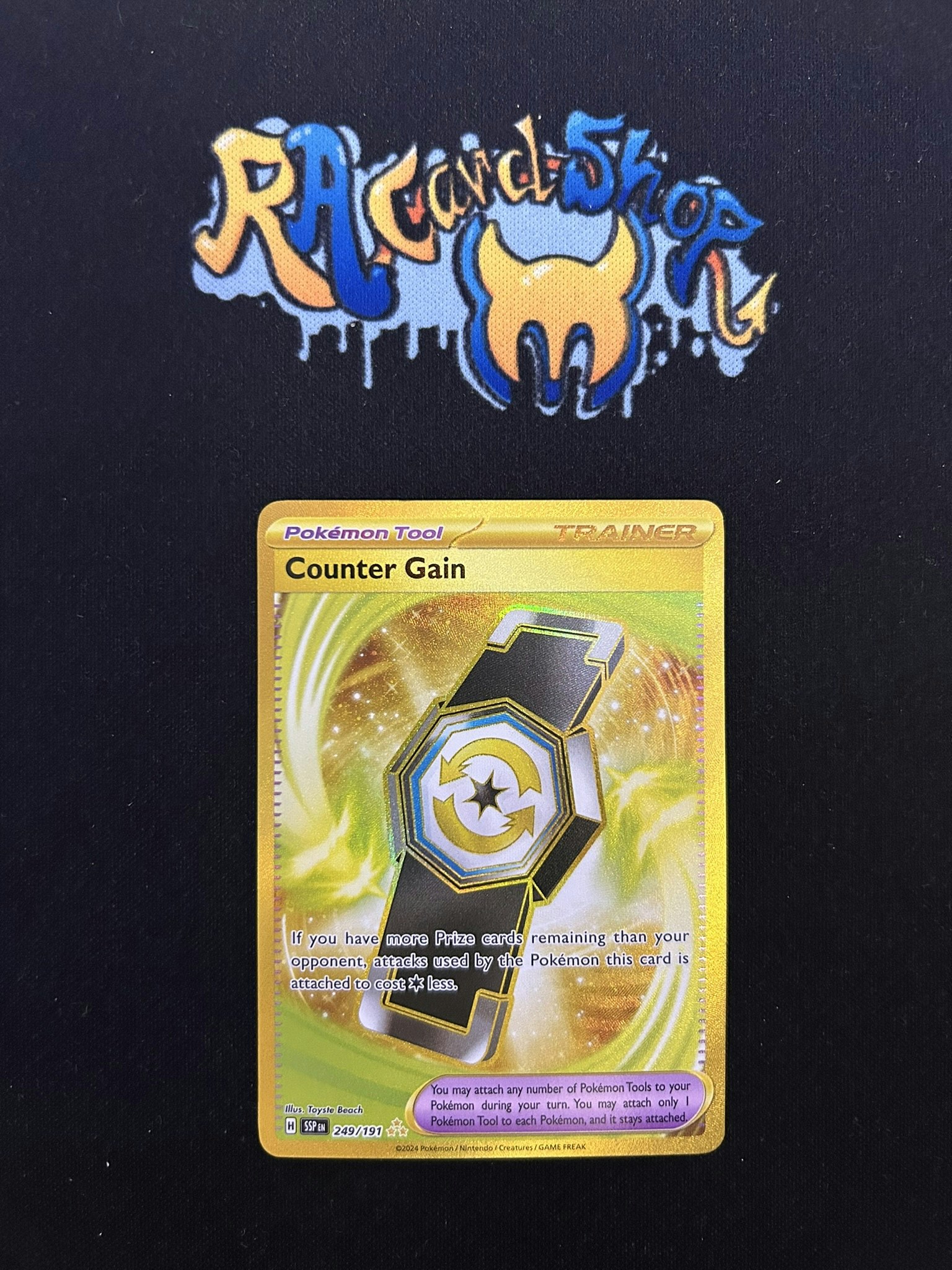 Counter Gain Secret Rare 249/191 Surging Sparks Pokemon