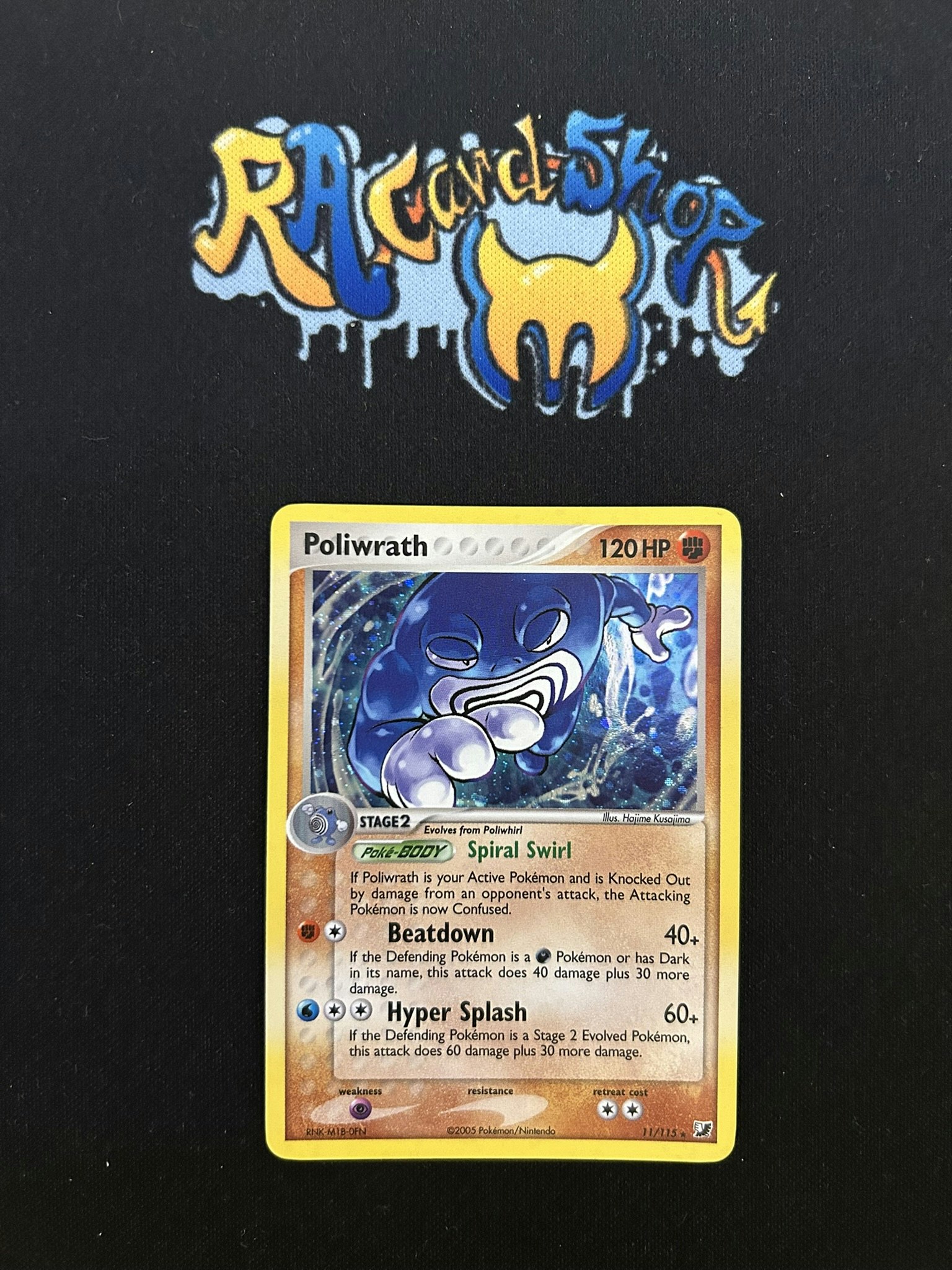 Poliwrath Holo Rare 11/115 EX Unseen Forces Pokemon