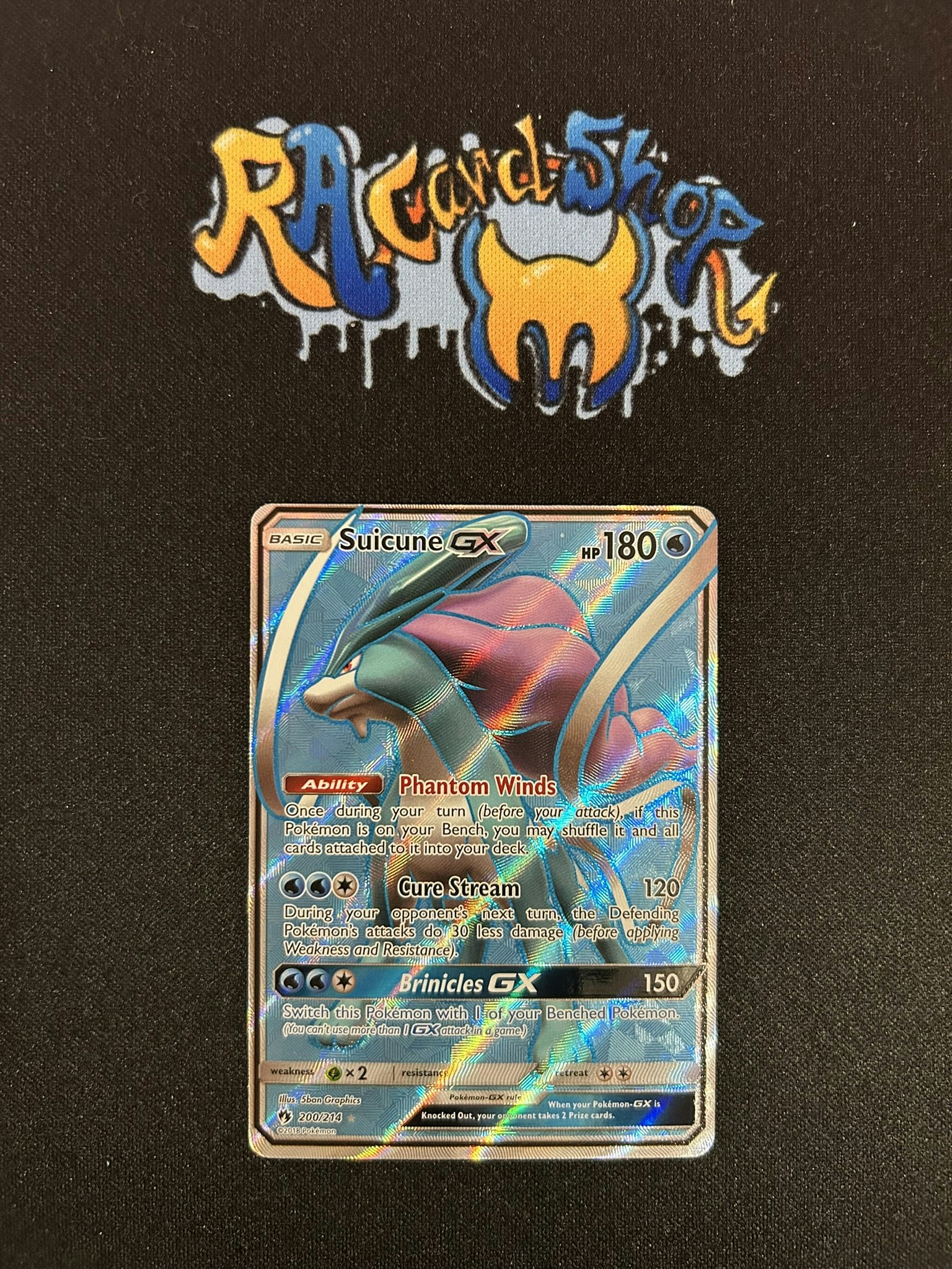 Suicune GX Ultra Rare 200/214 Lost Thunder Pokemon
