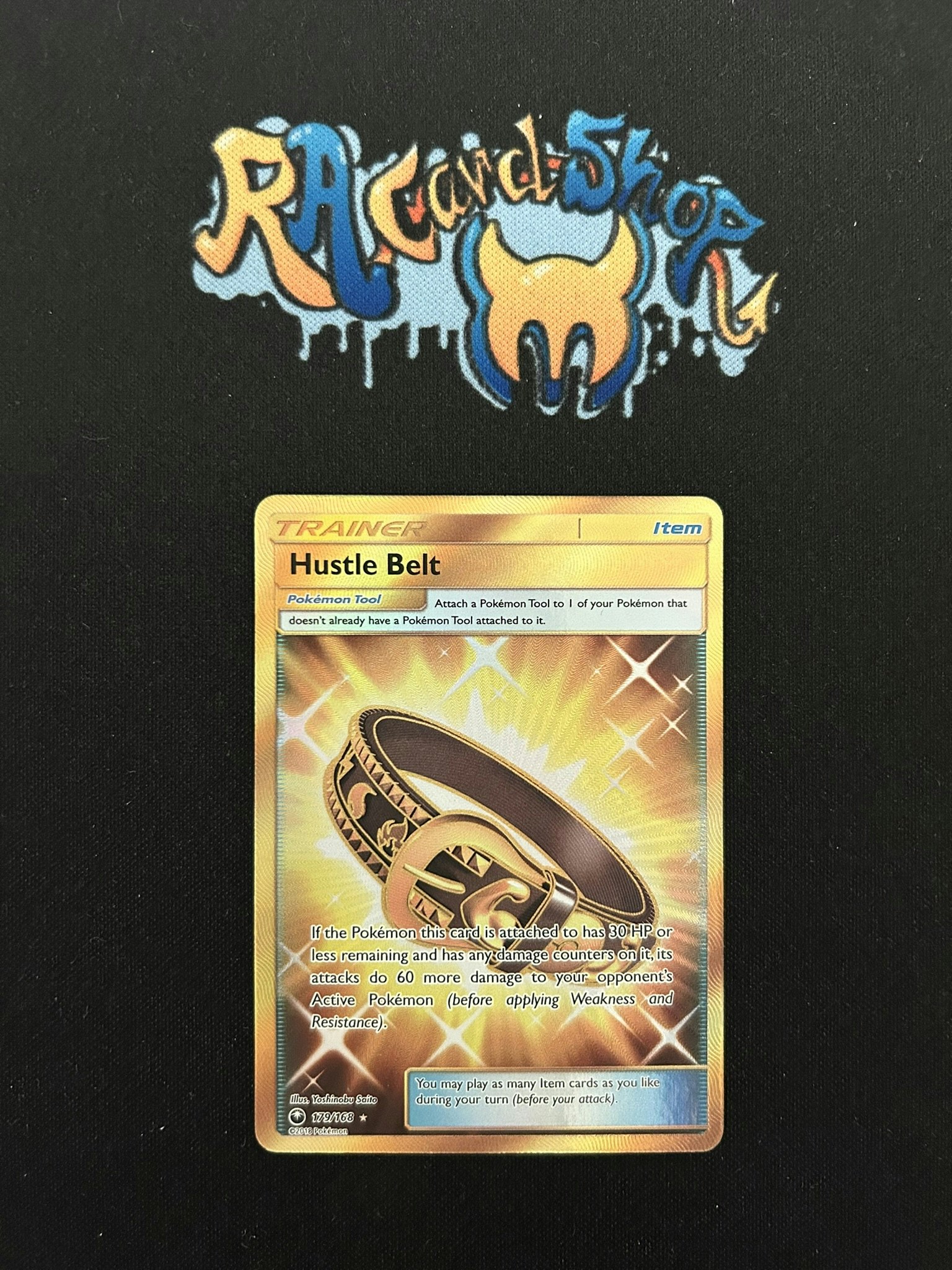 Hustle Belt Secret Rare 179/168 Celestial Storm Pokemon