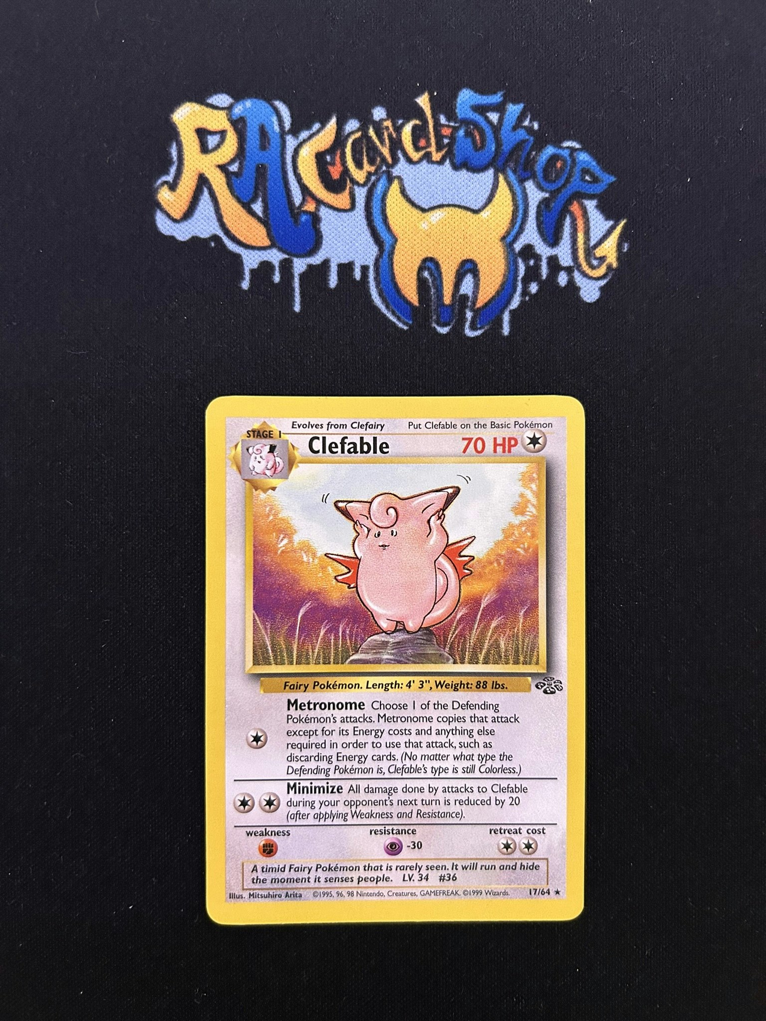 Clefable Rare 17/64 Jungle Pokemon