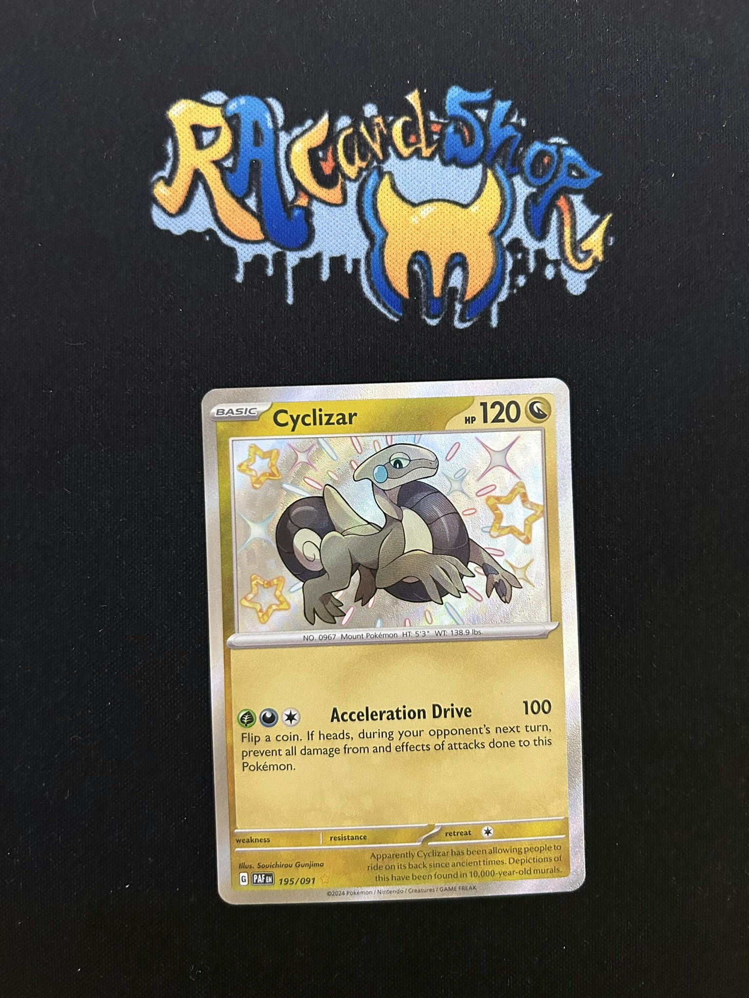 Cyclizar Shiny Rare 195/091 Paldean Fates Pokemon