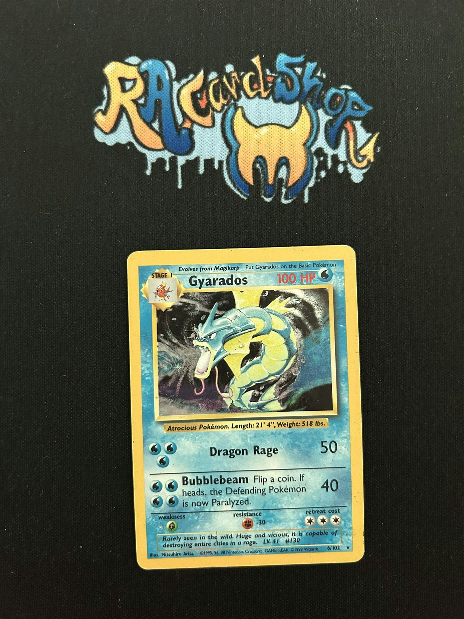 Gyarados Holo Rare 6/102 Base Set Pokemon