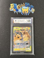 Raichu & Alolan Raichu GX 054 Unified Minds Pokemon Graded Card 8 RaukCard