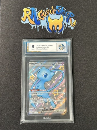 Mew ex 216 Paldean Fates Pokemon Graded Card 9 RaukCard