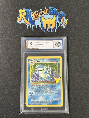 Blastoise 2 Celebrations Pokemon Graded Card 9 RaukCard