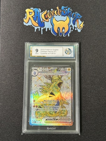 Tyranitar ex 211 Obsidain Flames Pokemon Graded Card 9 RaukCard