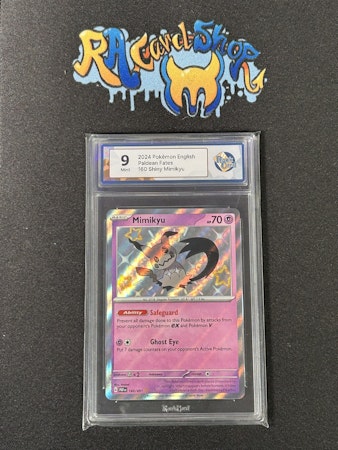 Mimikyu 160 Paldean Fates Pokemon Graded Card 9 RaukCard