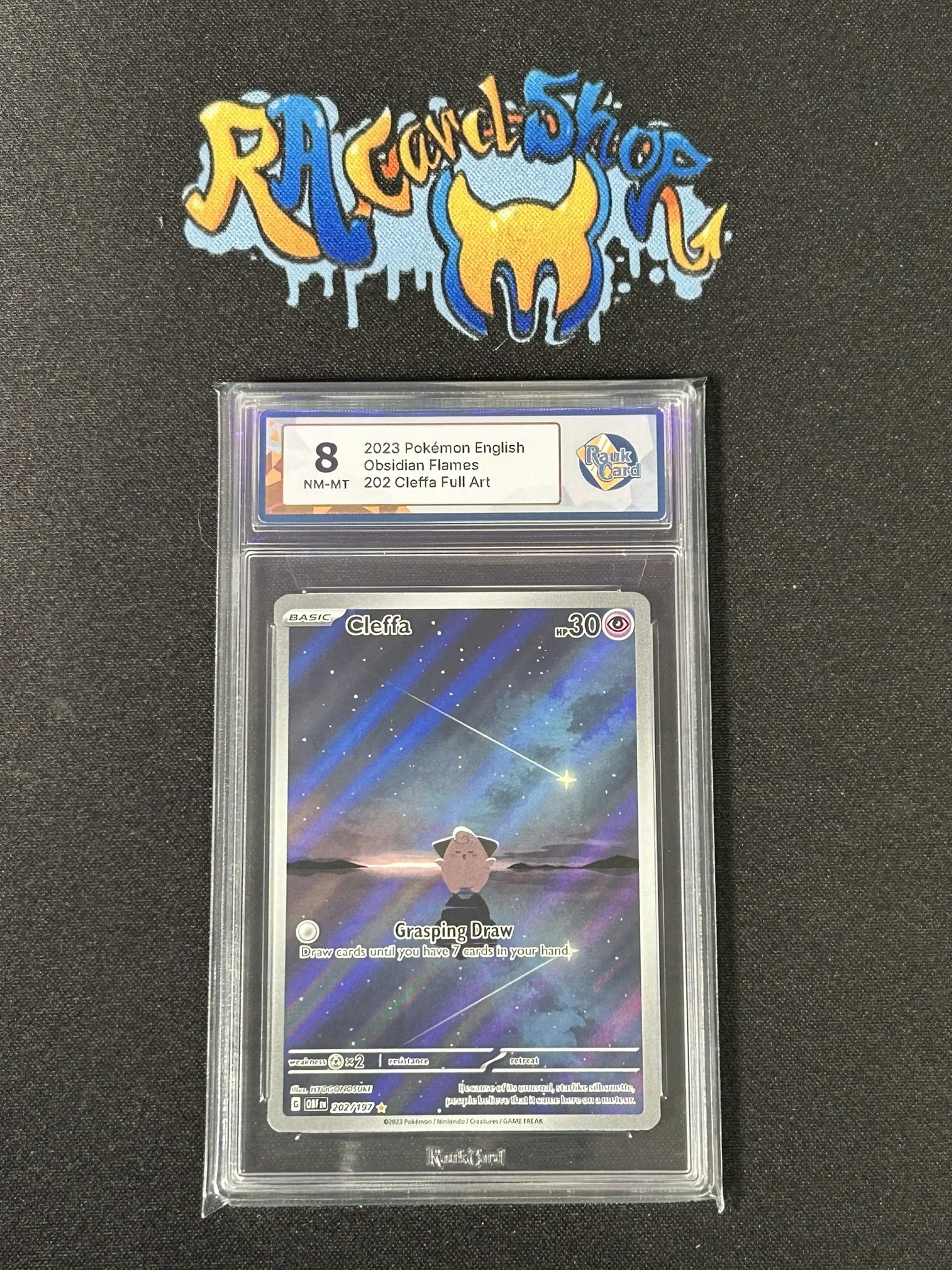Cleffa 202 Obsidian Flames Pokemon Graded Card 8 RaukCard