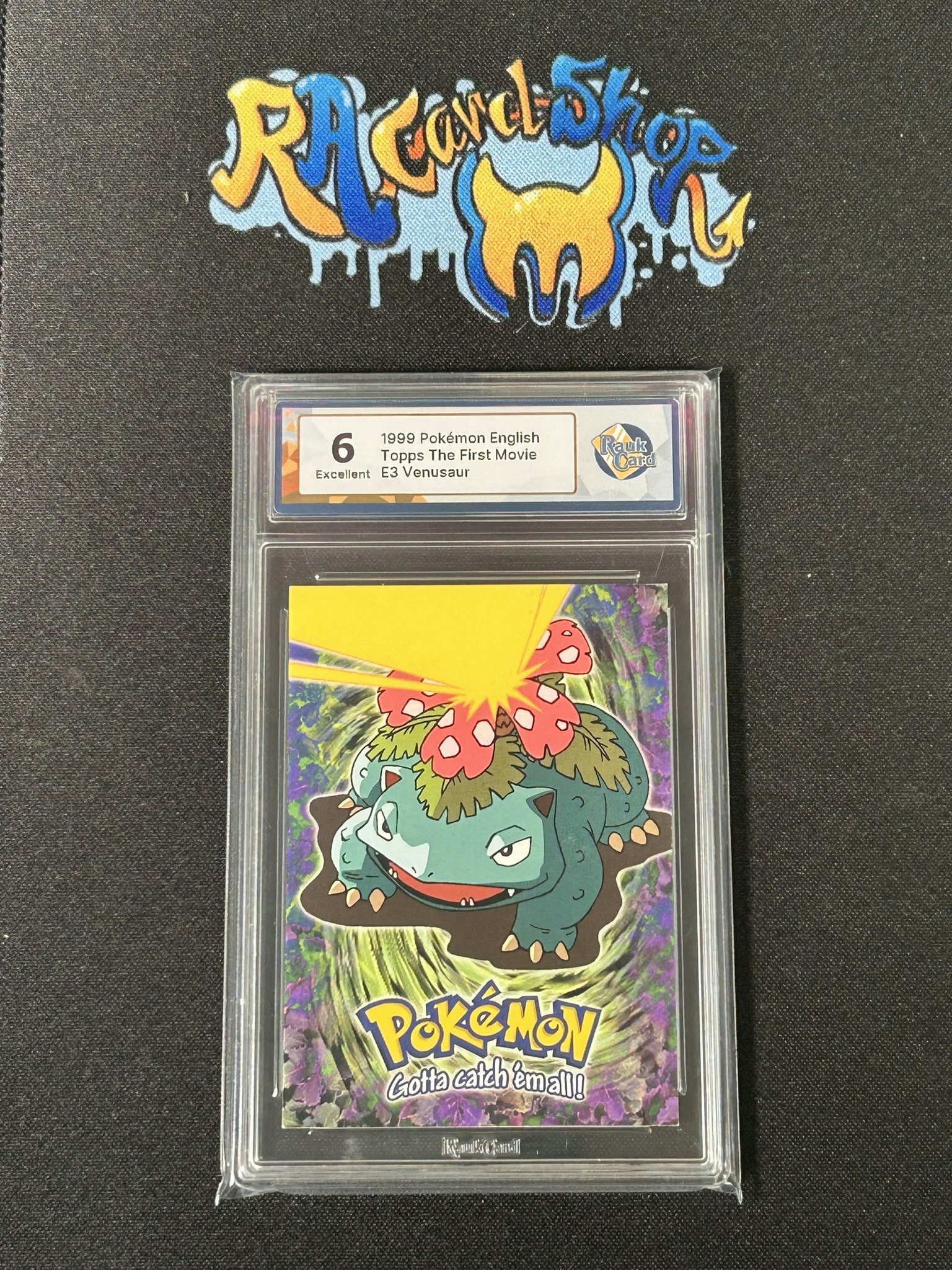 Venusaur E3 Topps The First Movie Pokemon Graded Card 6 RaukCard